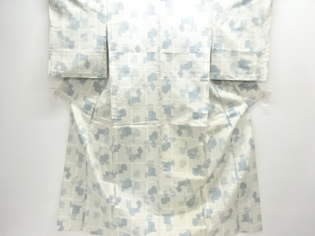 JAPANESE KIMONO / ANTIQUE VARIED CHECKERED PATTERN WOVEN TSUMUGIHITOE 